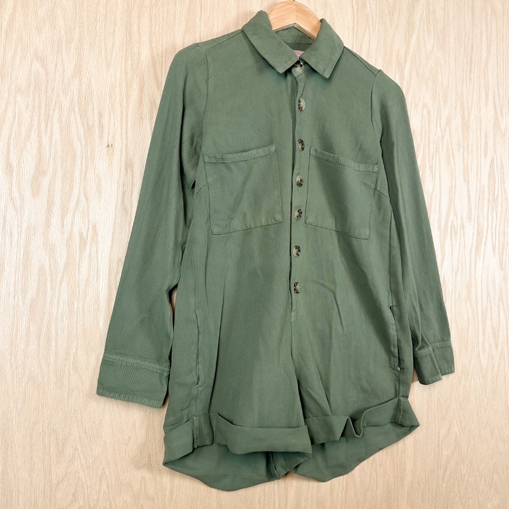Show Me Your Mumu Tegan Romper Army Green - Picture 4 of 10